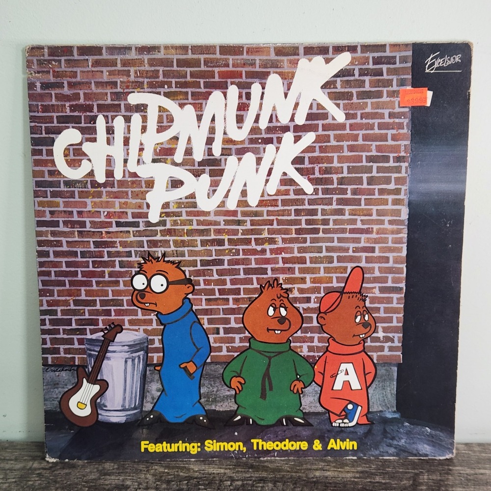 Chipmunk Punk Vinyl‎ Record Album 1980 Excelsior Simon Theodore Alvin